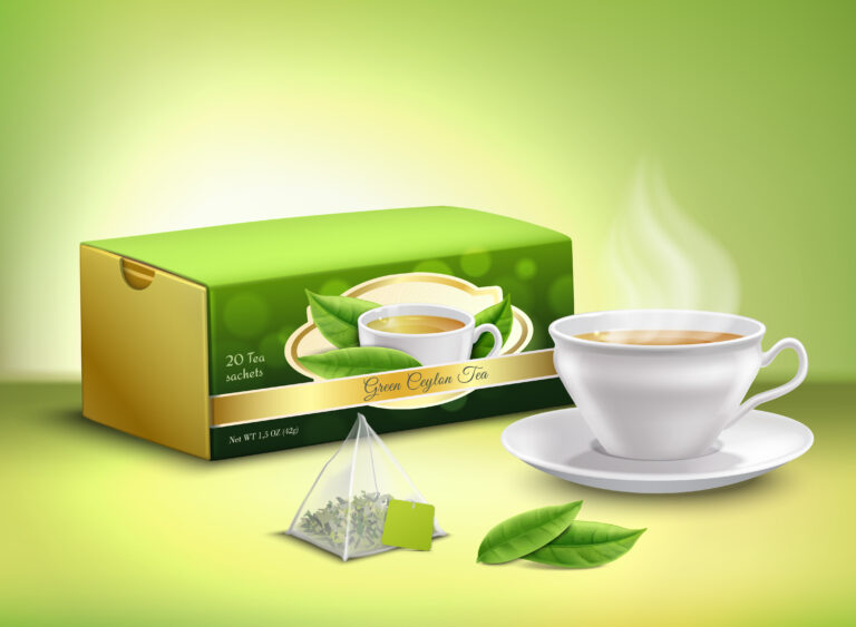 Les bienfaits du thé vert sur la santé : tout ce que vous devez savoir green tea packaging realistic design