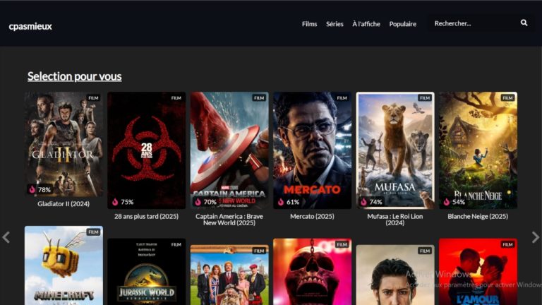 Cpasmieux.is : voici l’adresse officielle du site en septembre 2025 Cpasmieux, le portail du streaming gratuit.