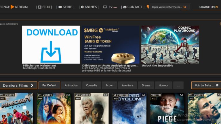 French Stream : Quelle adresse fonctionne en octobre 2025 ? Des films et séries en téléchargement gratuit avec French Stream