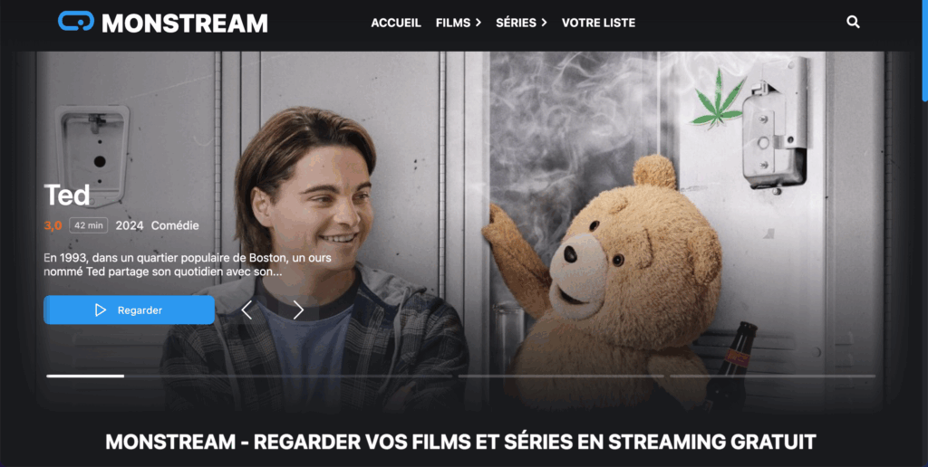 Monstream nouvelle adresse